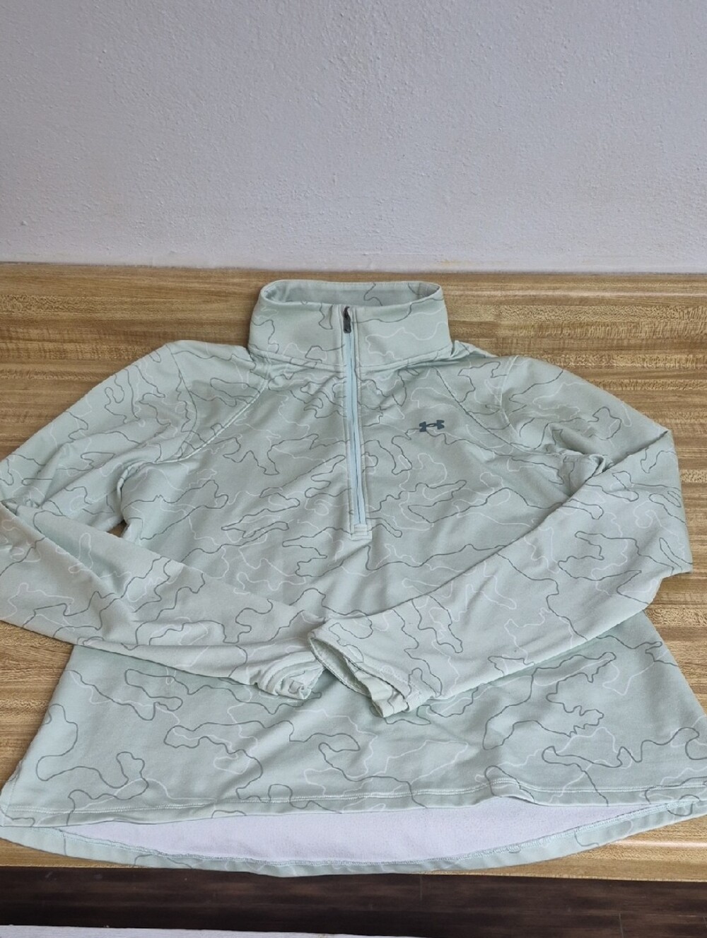 Under Armour Light Sage Green Half-Zip Pullover